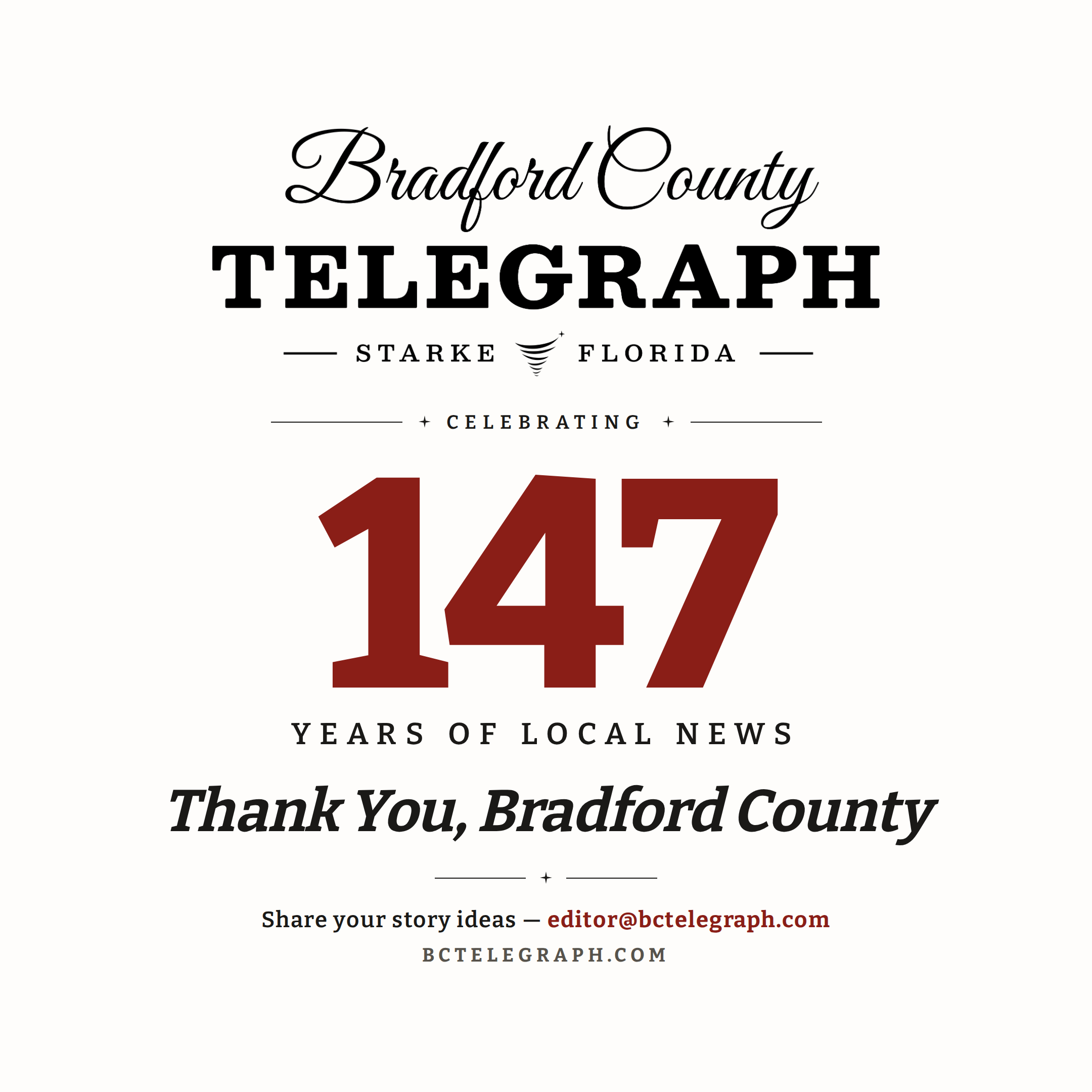 Bradford County Telegraph marks 147 years of community journalism
