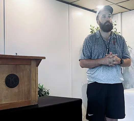 BHS coach speaks of team values at Starke Kiwanis meeting