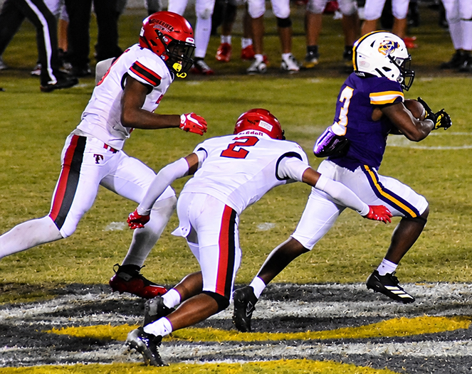 Tigers’ ground game pounds Braves in 46-26 win