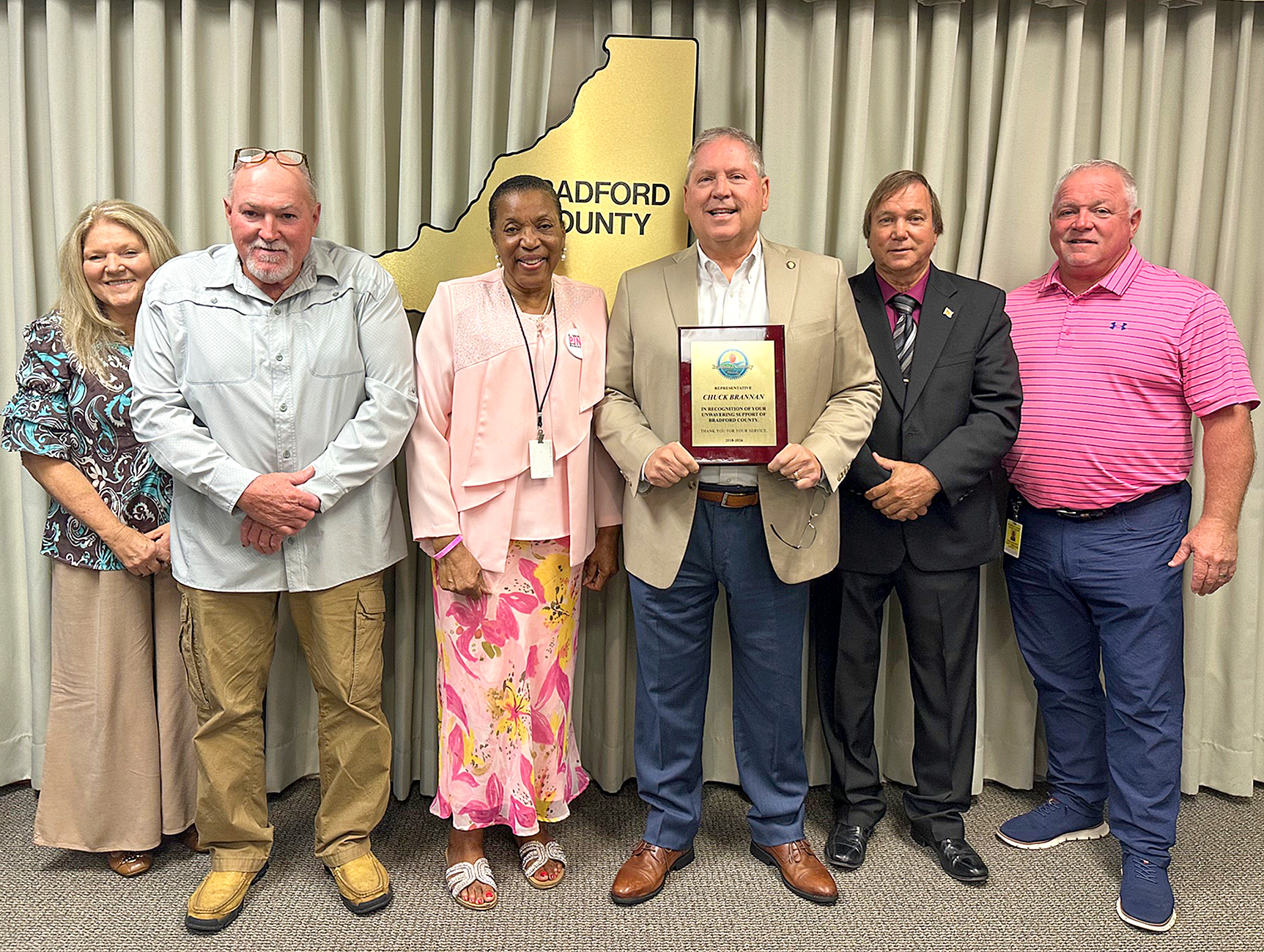 Commission thanks Brannan for years of support