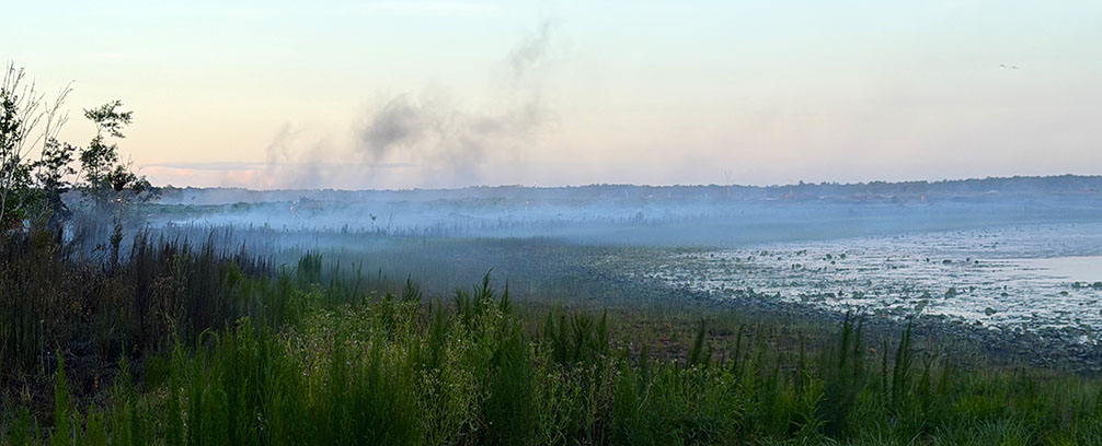 Permitted burn in Lake Geneva area escalates into brush fire