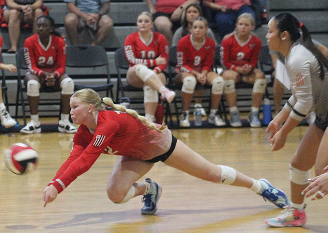 Tornadoes sweep Indians in volleyball