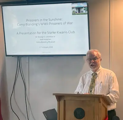 Starke Kiwanis members hear about Blanding’s POWs