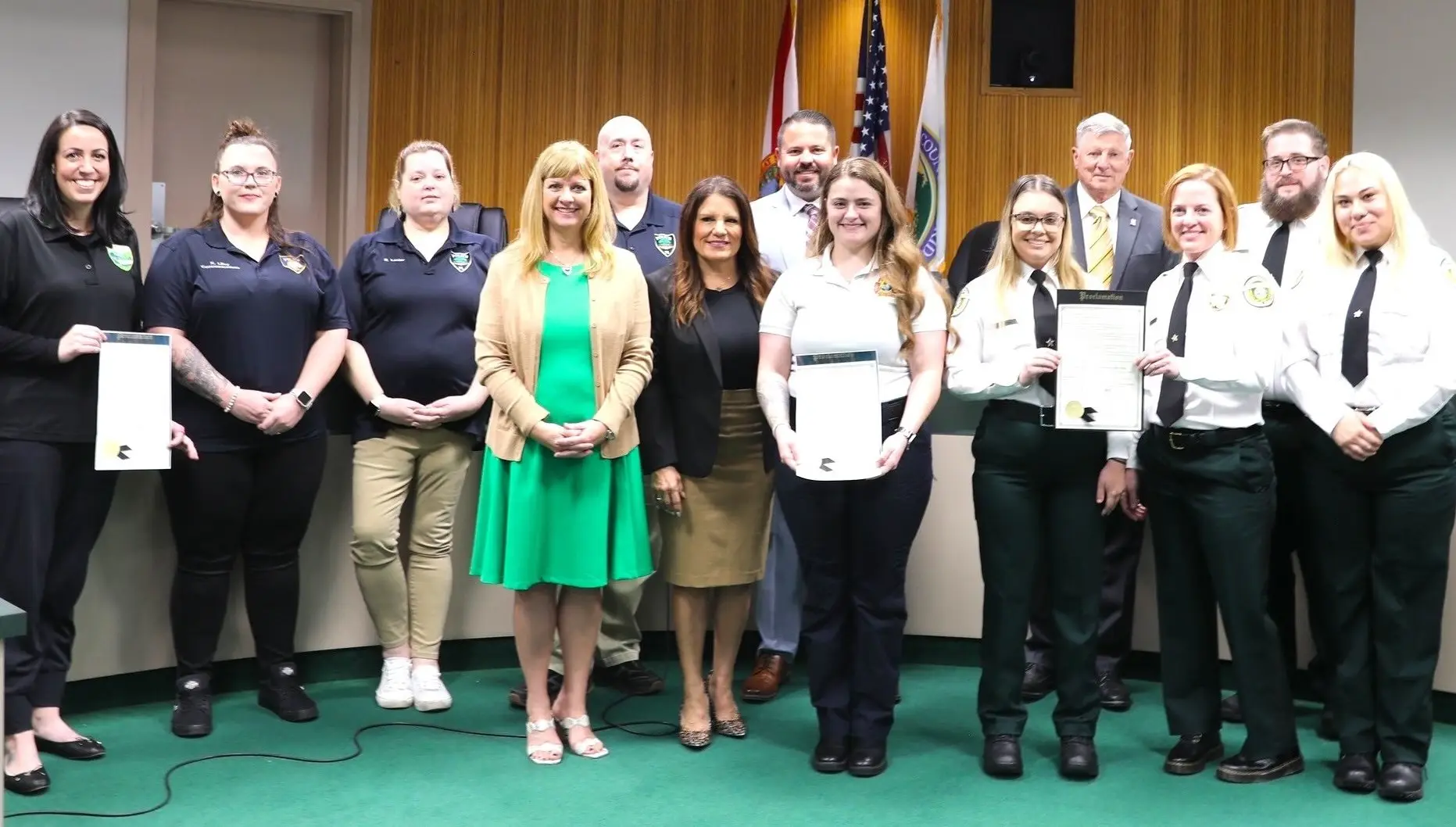 Clay County Commissioners recognize dispatchers