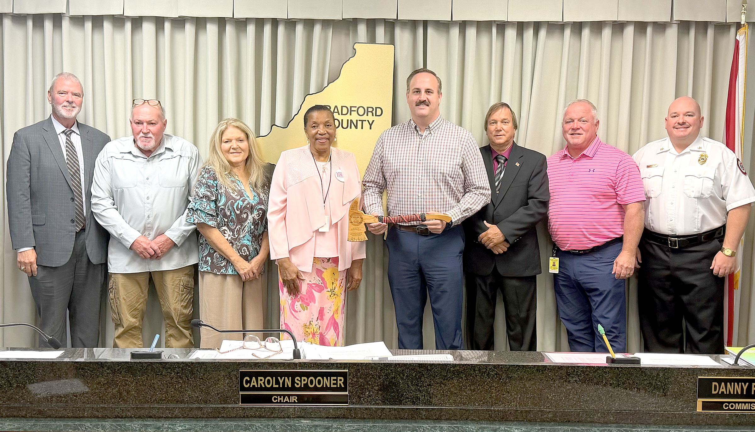 Commission honors departing fire rescue division chief