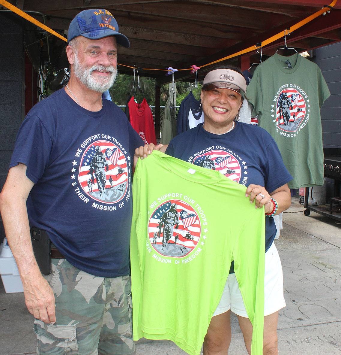 Sending long-distance, cooling hugs to troops