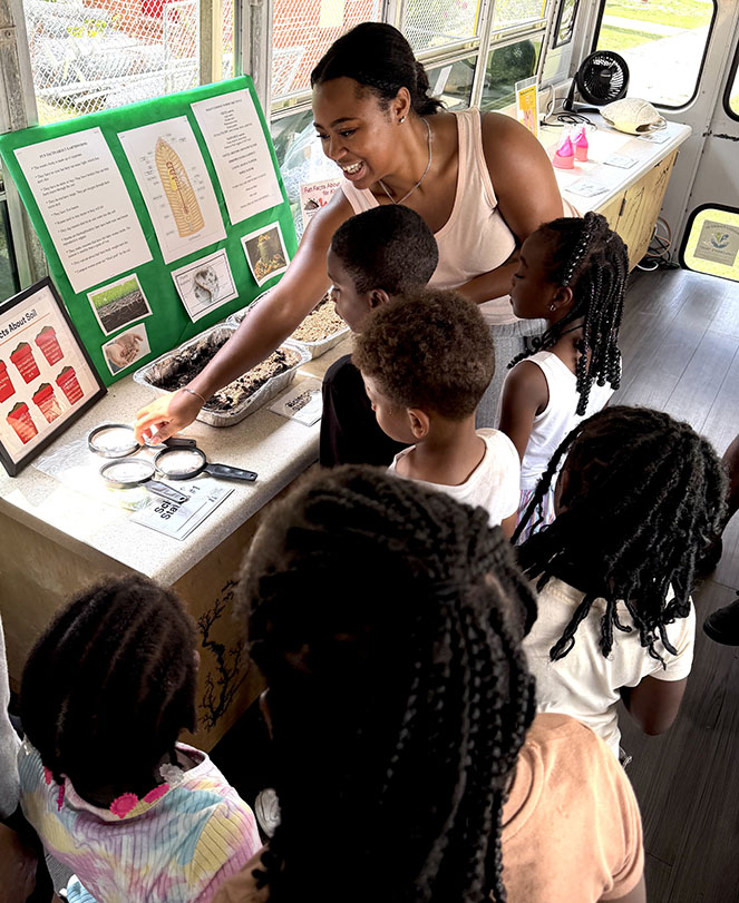 Science Bus inspires young minds at Starke summer camp