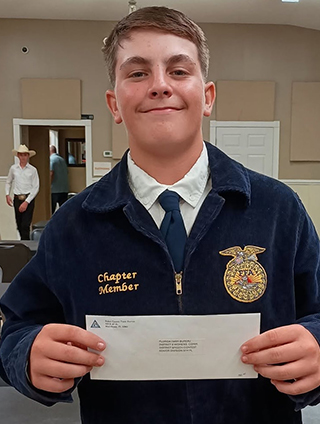 Bradford FFA’s Lemire enters speech contest