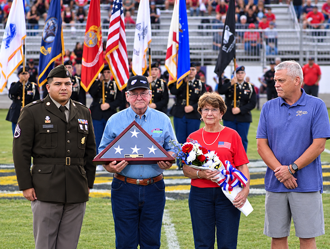 Lewis recognized during UCHS Armed Forces Night