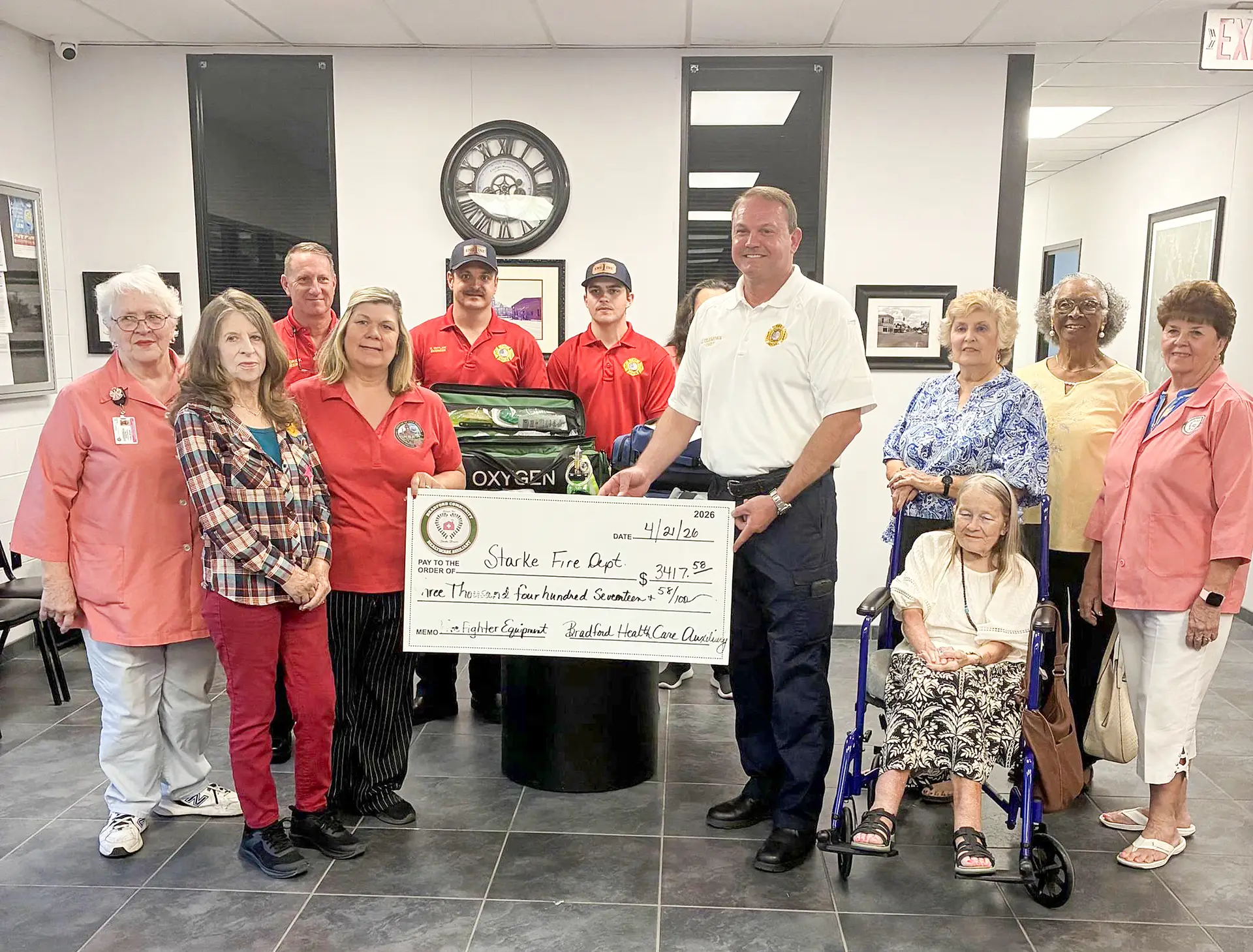 ‘Pink Ladies’ present check to SFR