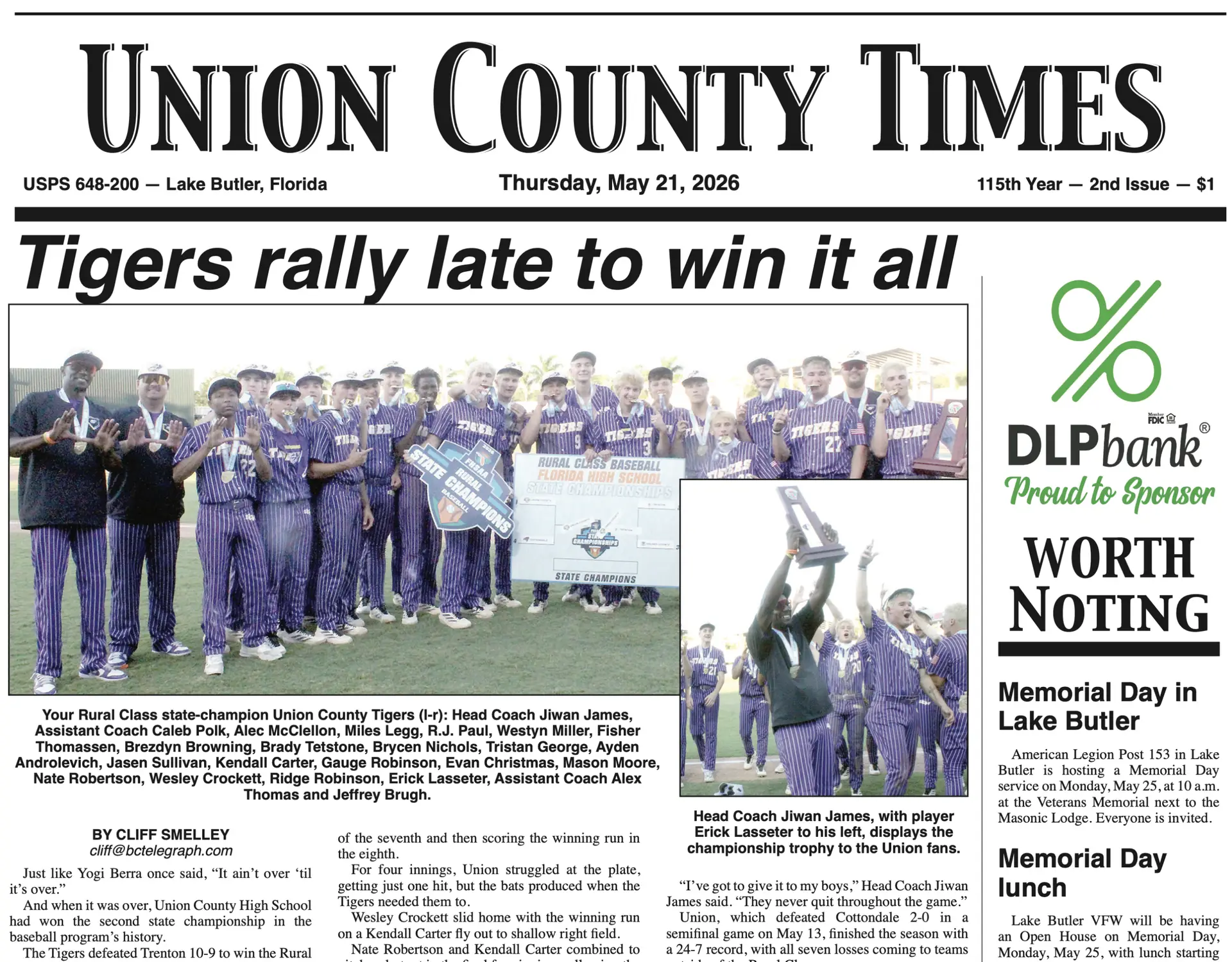 Union County Times for May 21, 2026