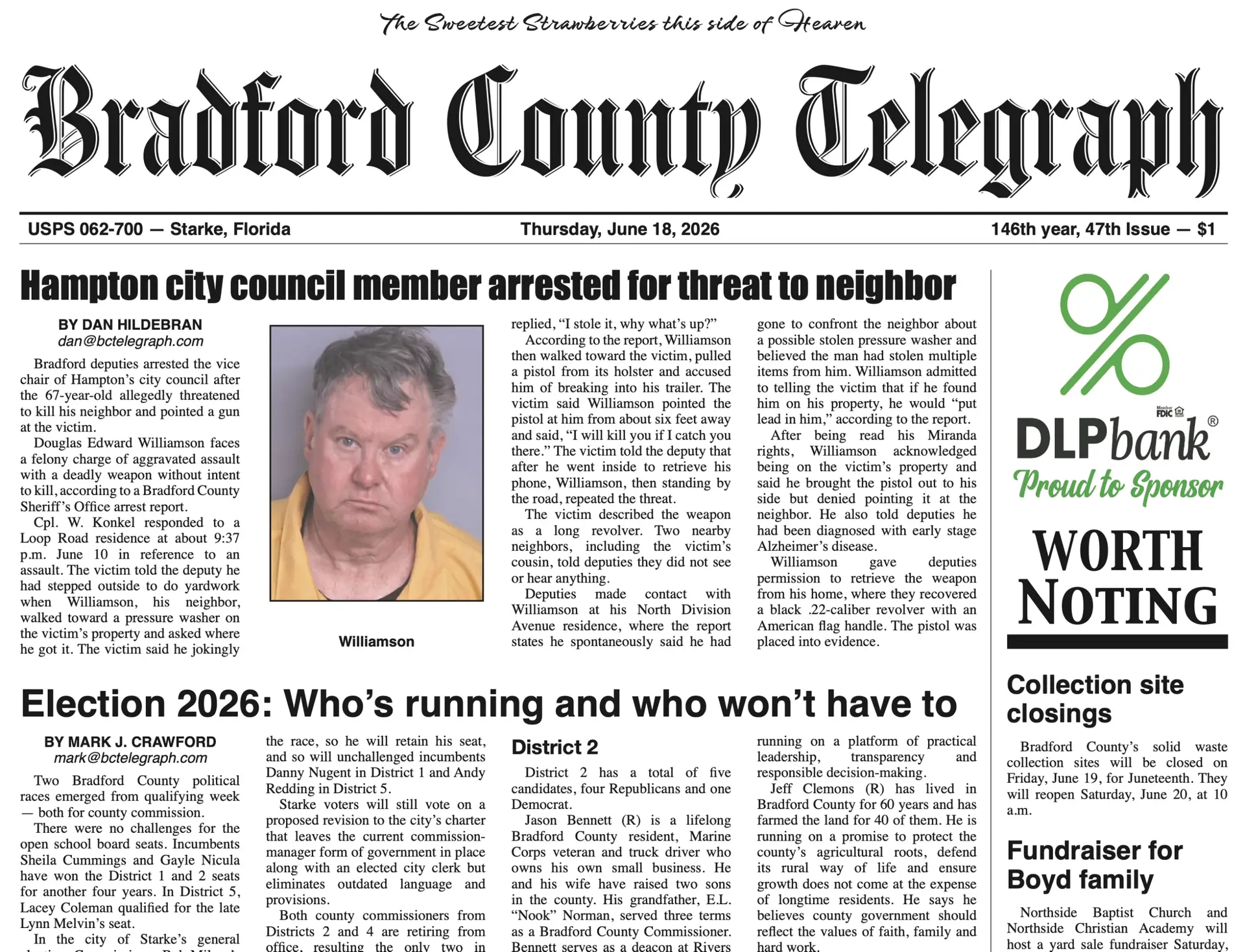Telegraph-Times-Monitor for June 18, 2026
