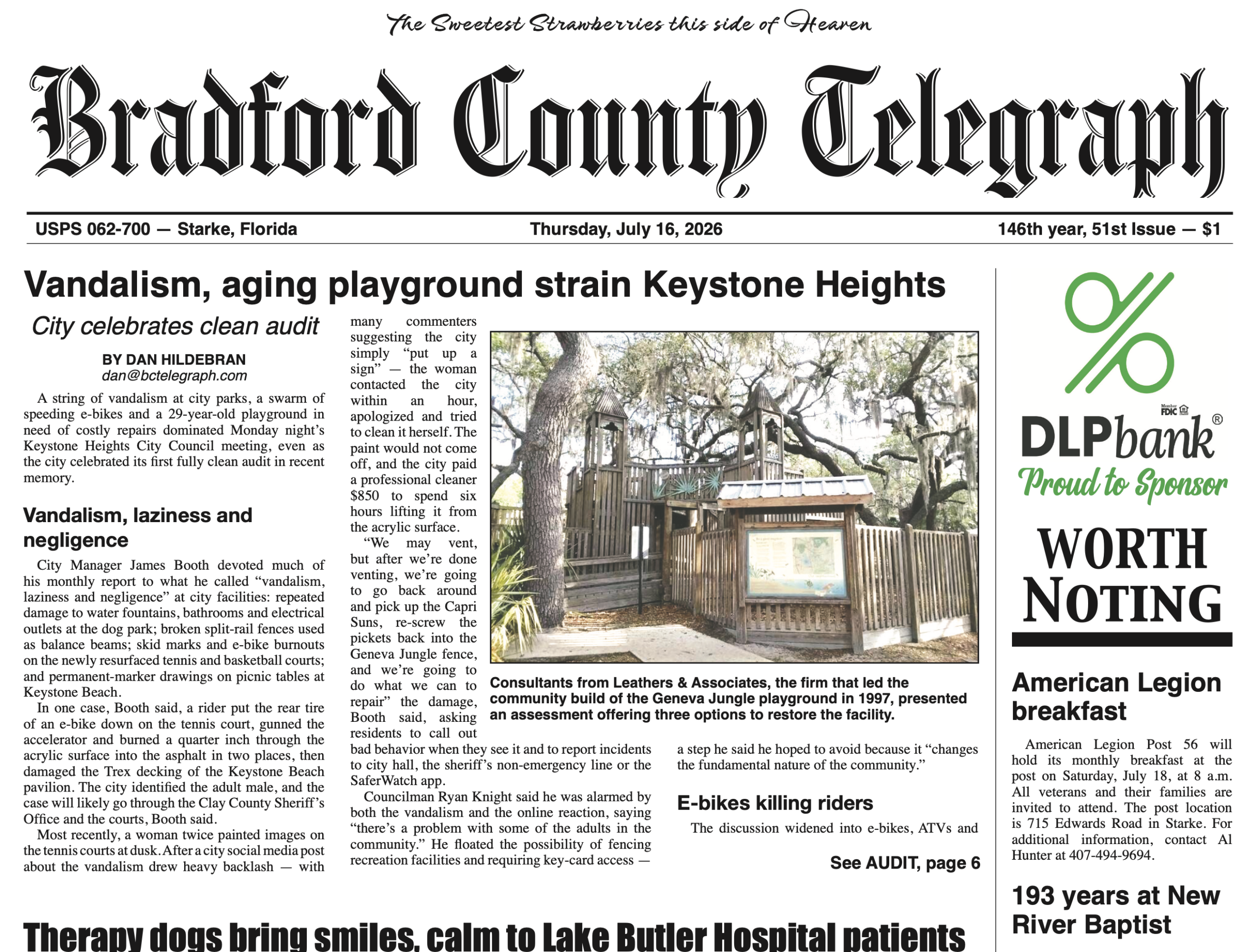 Telegraph-Times-Monitor for July 16, 2026
