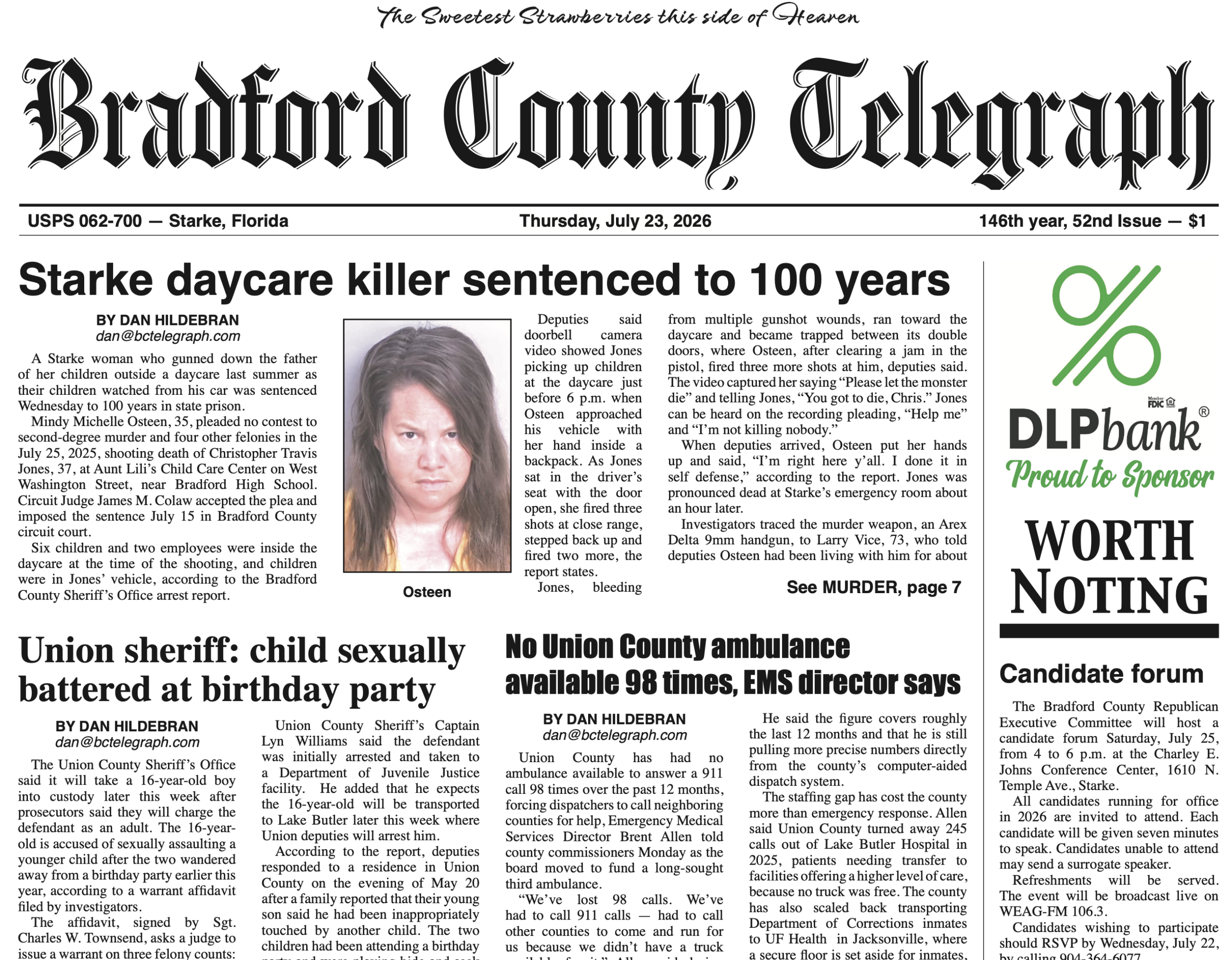 Telegraph-Times-Monitor for July 23, 2026