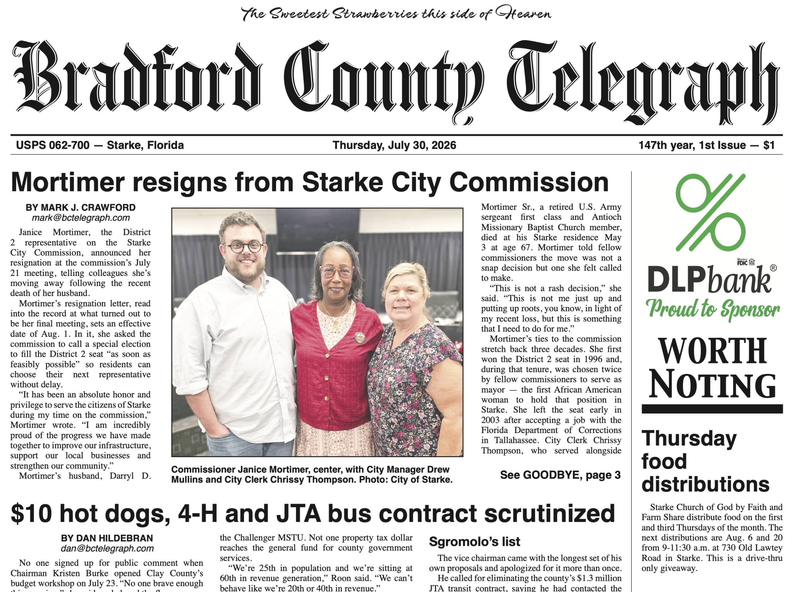 Telegraph-Times-Monitor for July 30, 2026