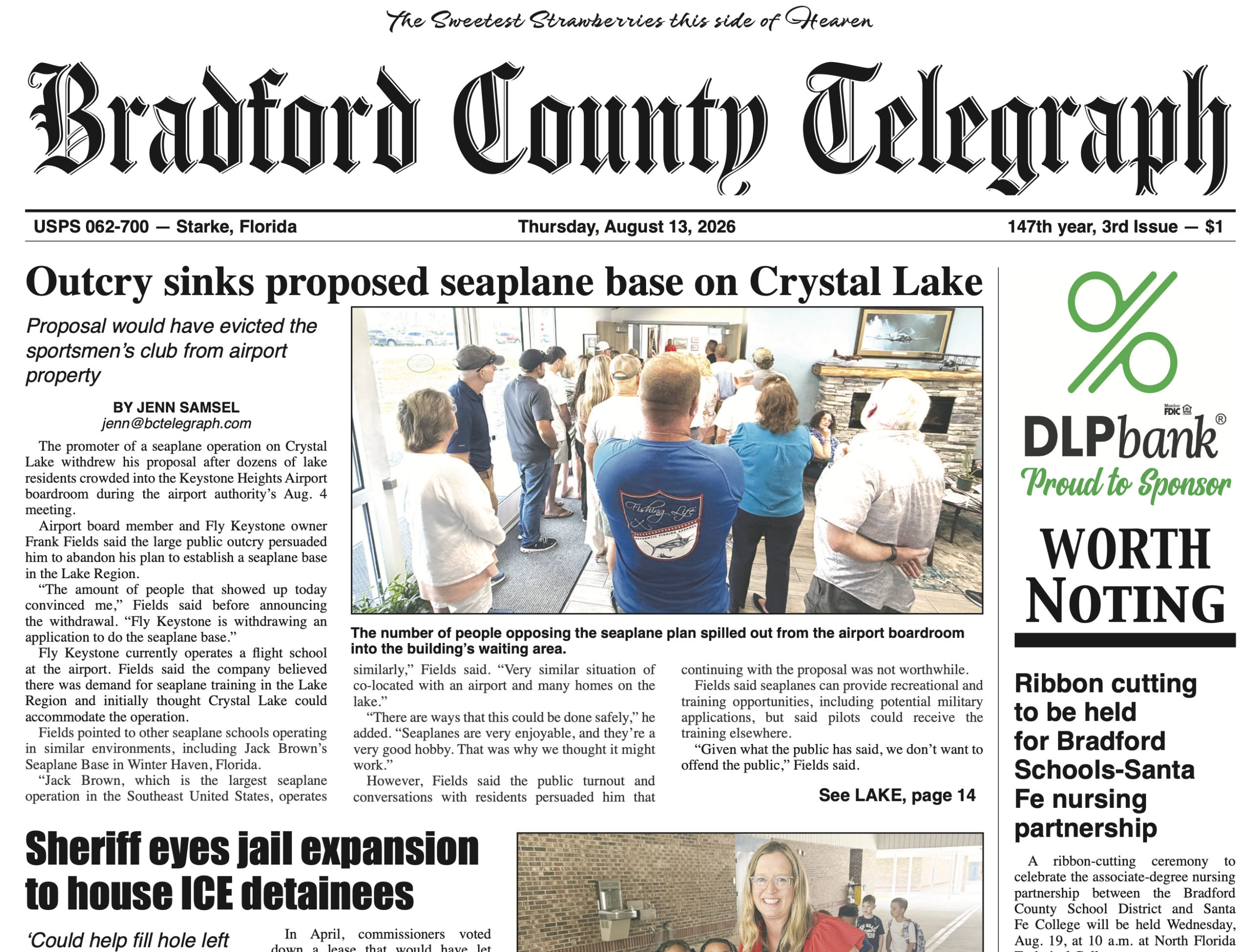 Telegraph-Times-Monitor for Aug. 13, 2026
