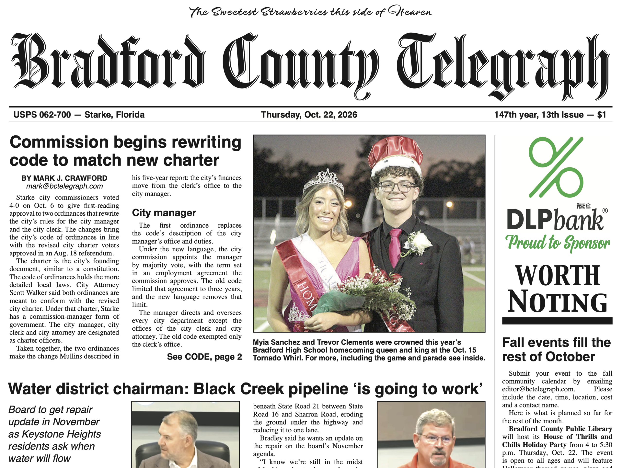 Telegraph-Times-Monitor for Oct. 22, 2026