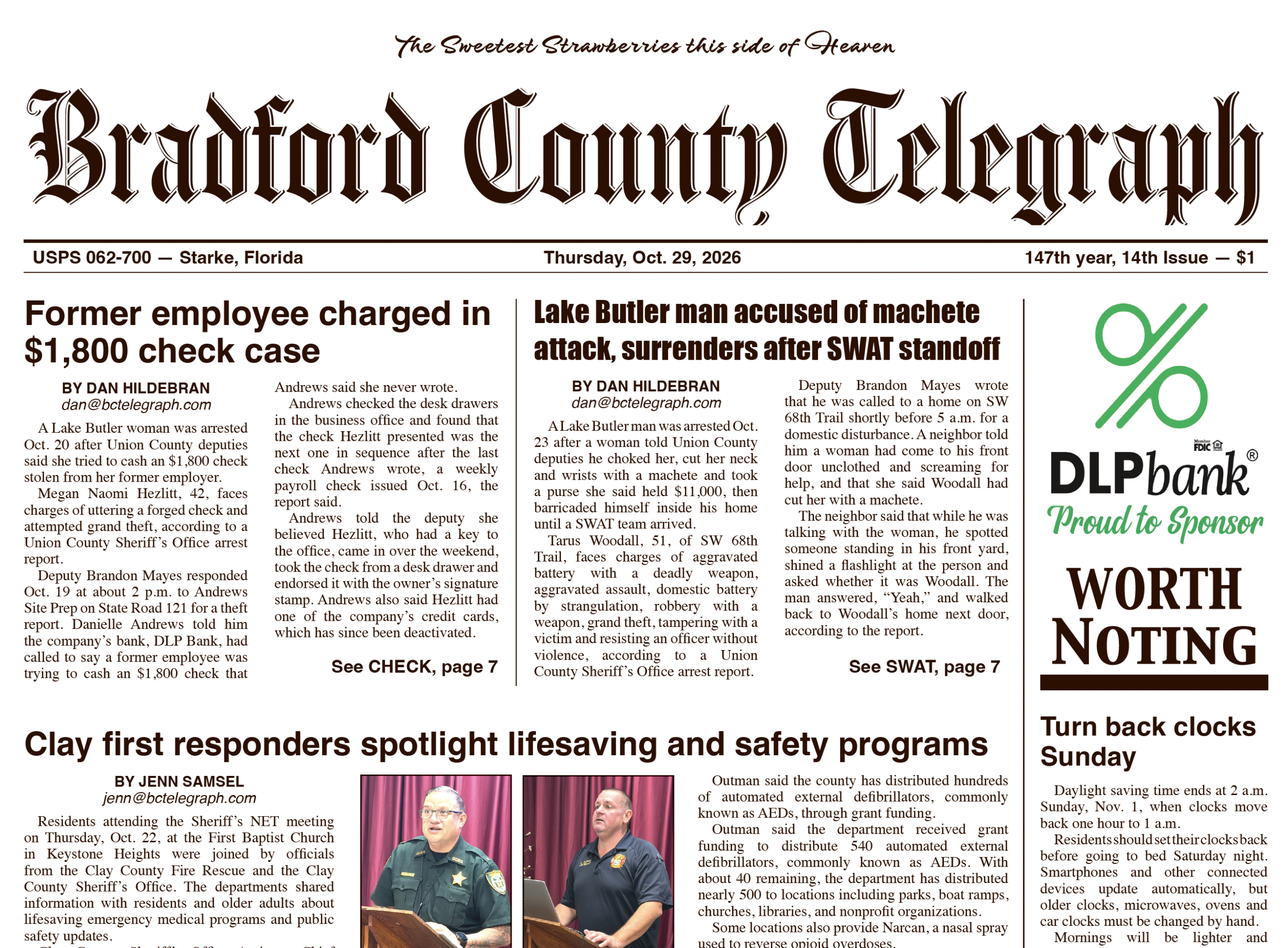 Telegraph-Times-Monitor for Oct. 29, 2026