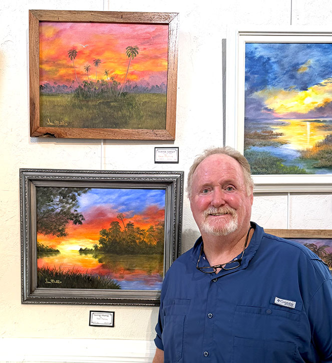 Retired deputy displays paintings at Melrose Art Walk
