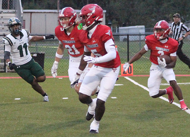 Tornadoes roll at home again, defeat Celtics 49-0